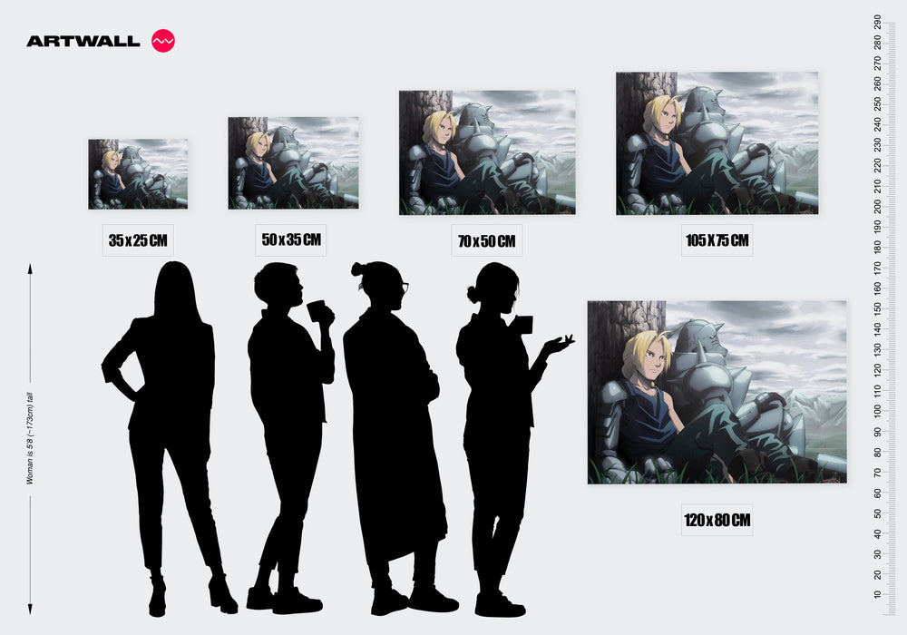 Tableau Fullmetal Freres Sous Pluie