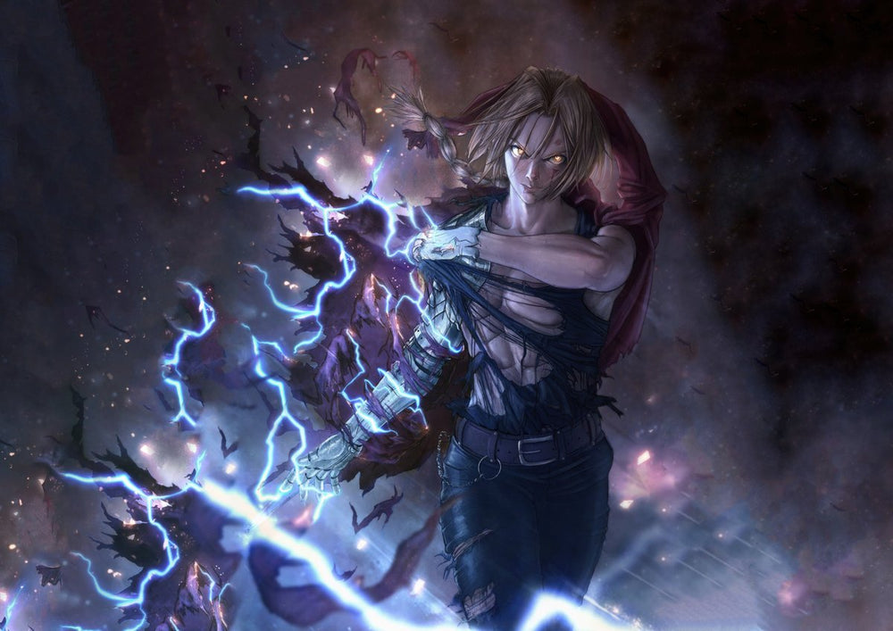 Tableau Fullmetal Guerrier Eclair Energetique