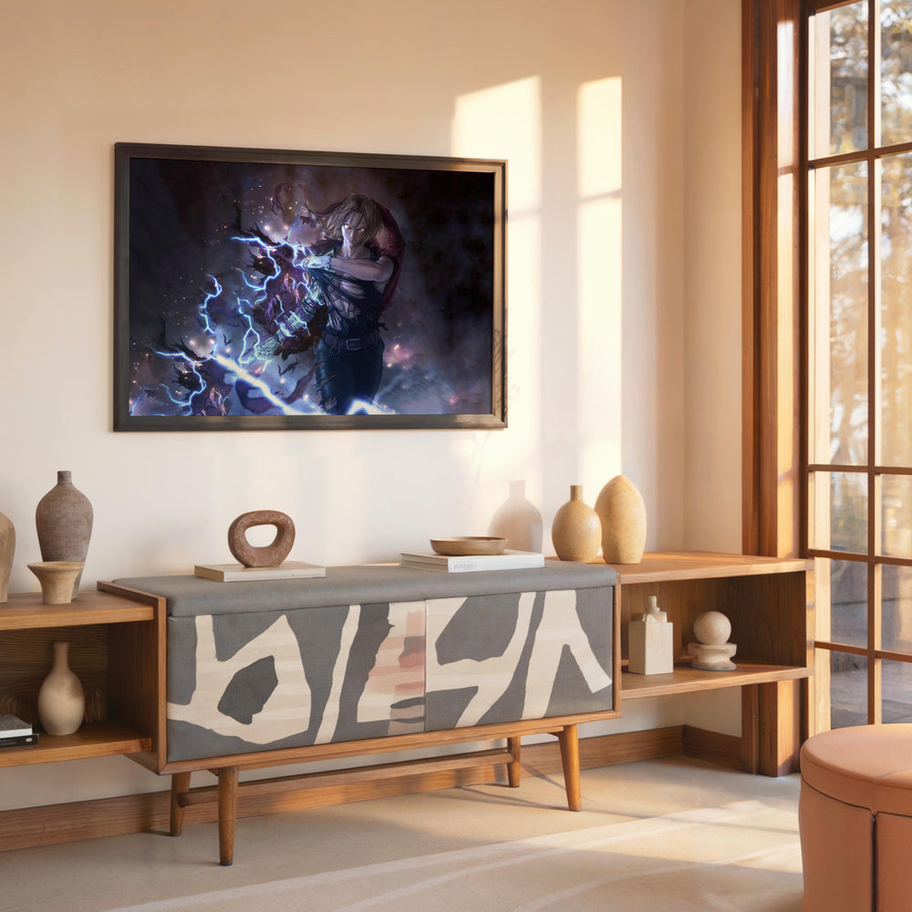 Tableau Fullmetal Guerrier Eclair Energetique