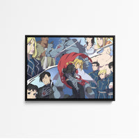 Tableau Fullmetal Personnages Alchimistes Reunis