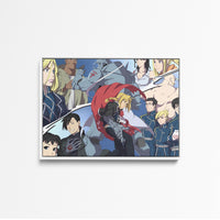 Tableau Fullmetal Personnages Alchimistes Reunis