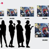 Tableau Fullmetal Personnages Alchimistes Reunis