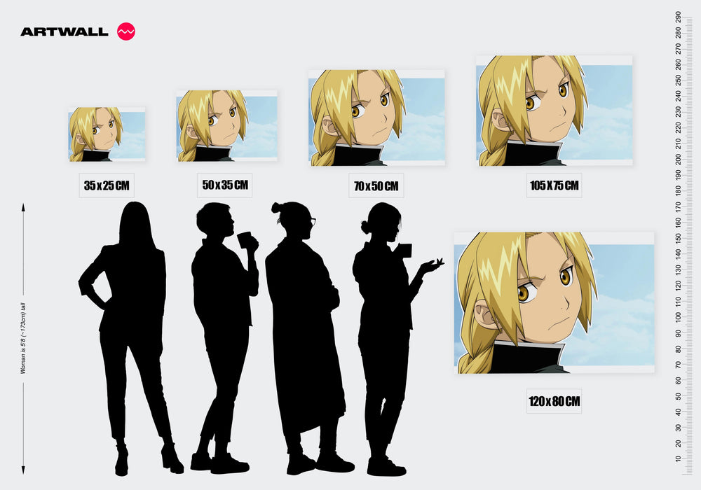 Tableau Fullmetal Regard Serein Blondi