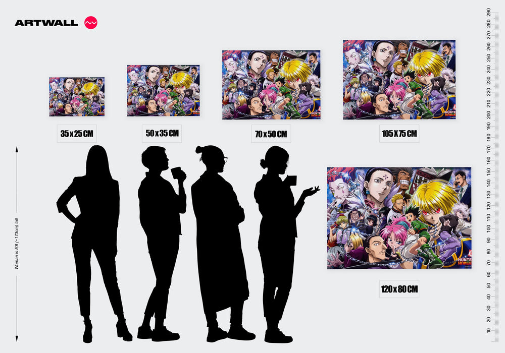 Tableau Hunter X Hunter Chasseurs Determines Aventure