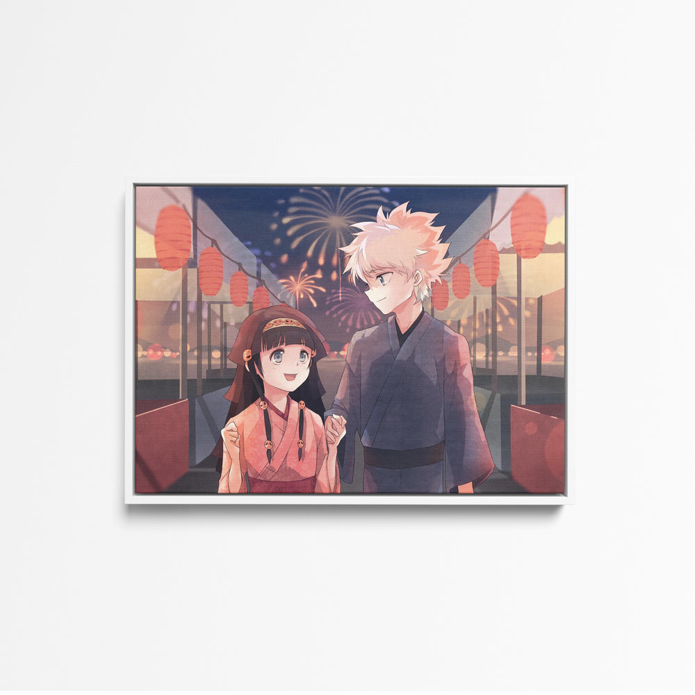 Tableau Hunter X Hunter Kimono Et Feux