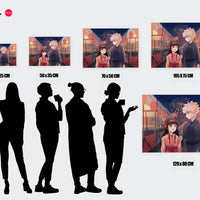 Tableau Hunter X Hunter Kimono Et Feux