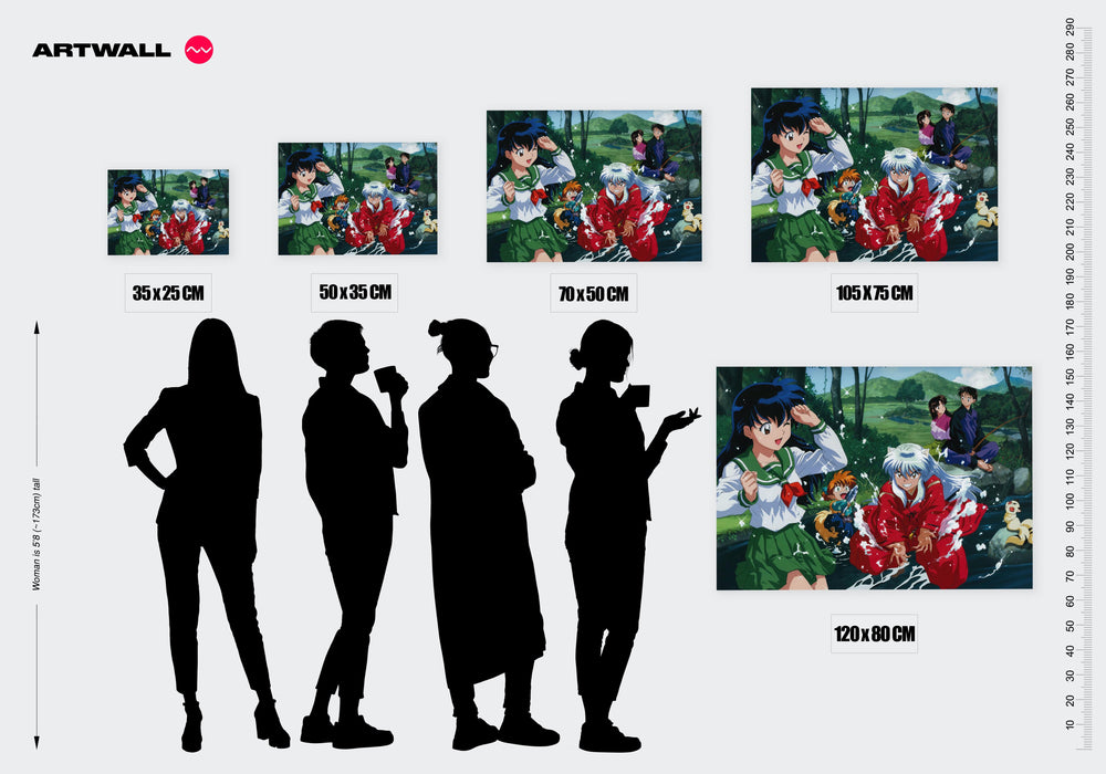 Tableau Inuyasha Aventure Au Ruisseau