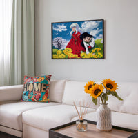 Tableau Inuyasha Champ Fleurs Printanieres