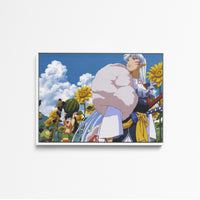 Tableau Inuyasha Guerrier Et Tournesols