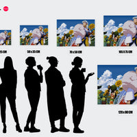 Tableau Inuyasha Guerrier Et Tournesols