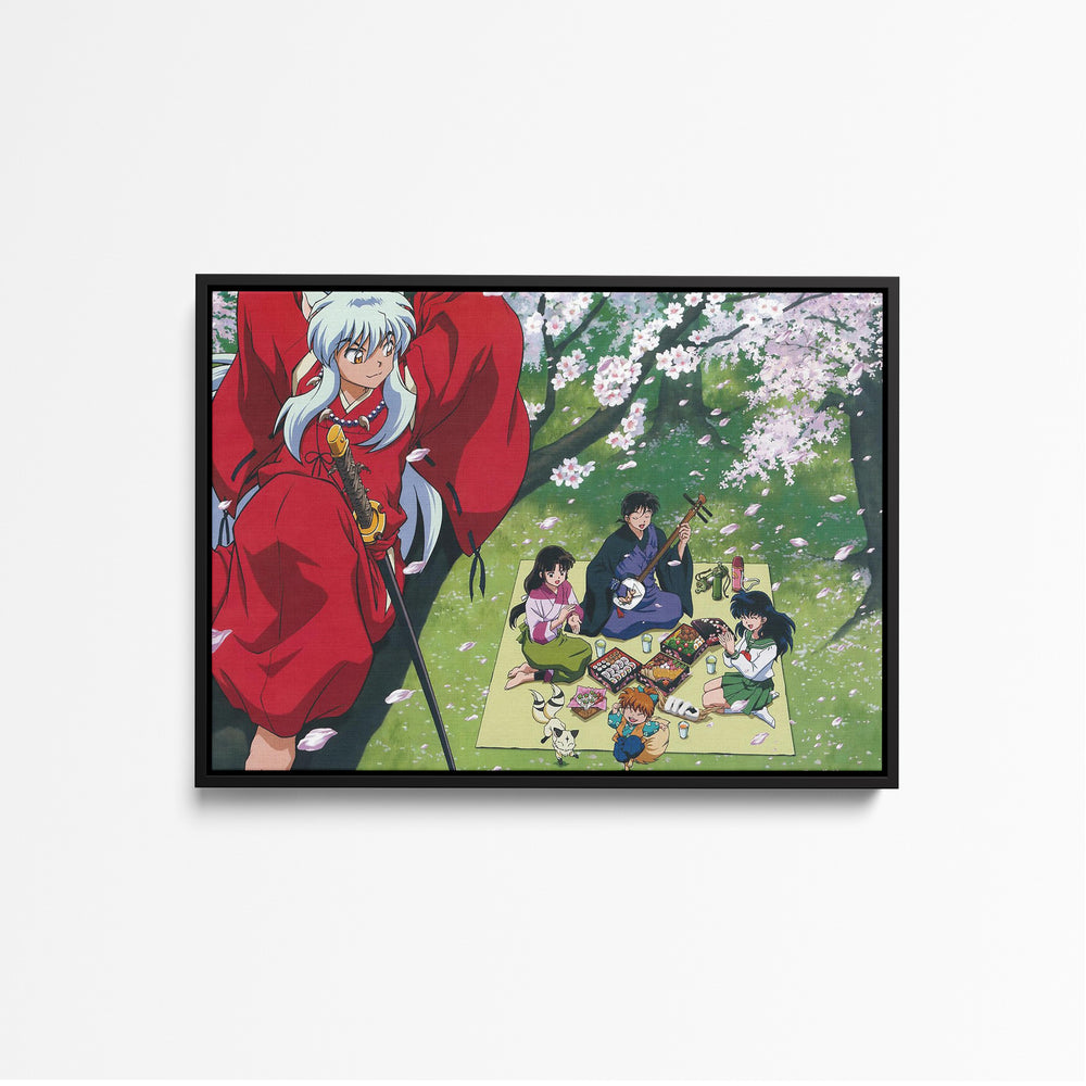 Tableau Inuyasha Piquenique Sous Cerisiers