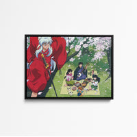 Tableau Inuyasha Piquenique Sous Cerisiers