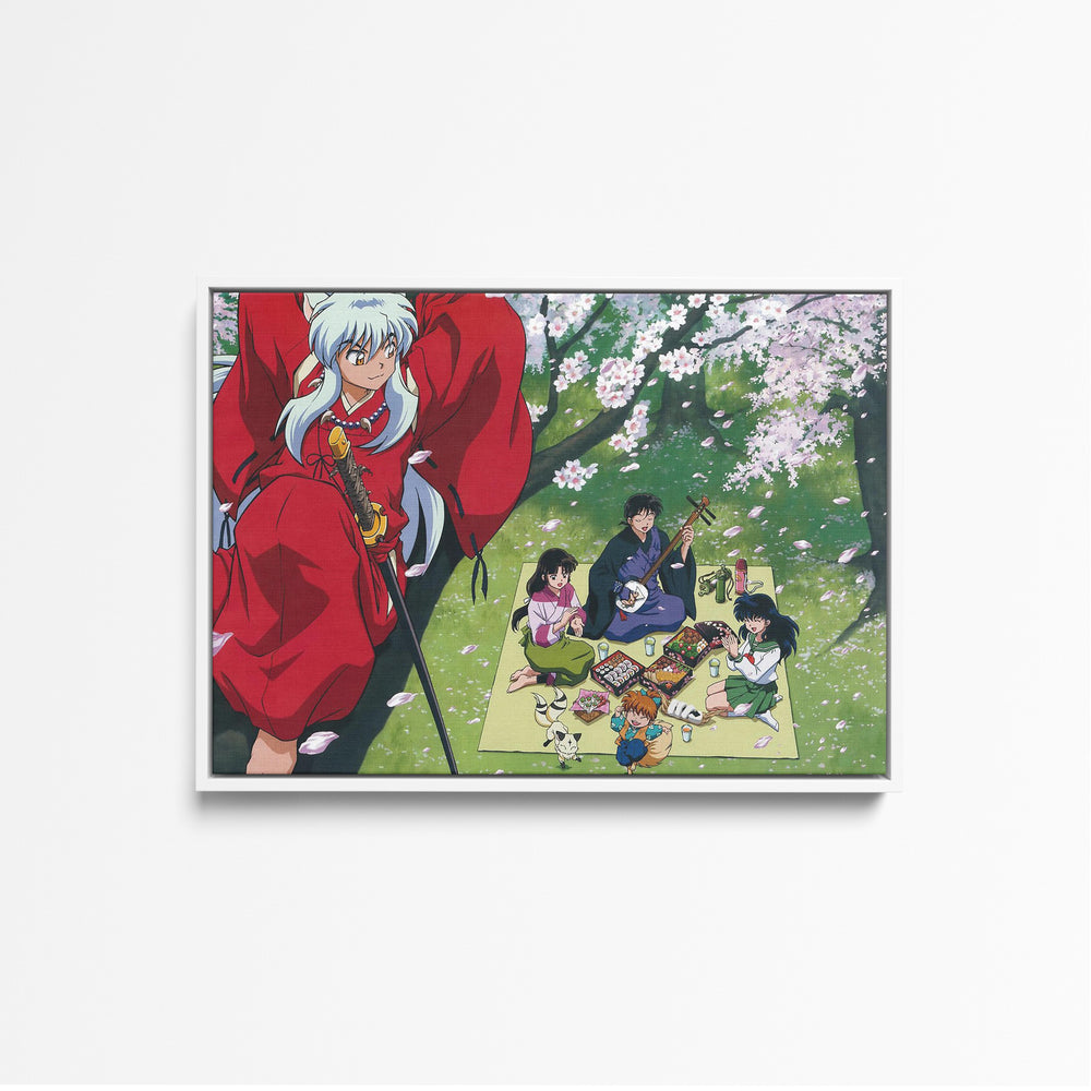 Tableau Inuyasha Piquenique Sous Cerisiers