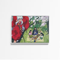 Tableau Inuyasha Piquenique Sous Cerisiers