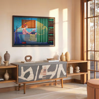 Tableau Jujutsu Kaisen Bain Miroir Lumiere