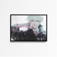 Tableau Jujutsu Kaisen Blond Masque Mysterieux