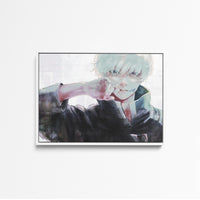 Tableau Jujutsu Kaisen Blond Masque Mysterieux