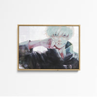 Tableau Jujutsu Kaisen Blond Masque Mysterieux