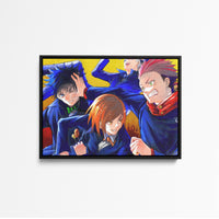 Tableau Jujutsu Kaisen Combatifs En Uniformes