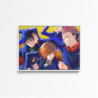 Tableau Jujutsu Kaisen Combatifs En Uniformes