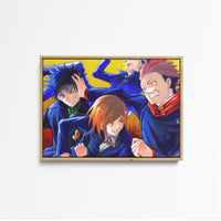 Tableau Jujutsu Kaisen Combatifs En Uniformes