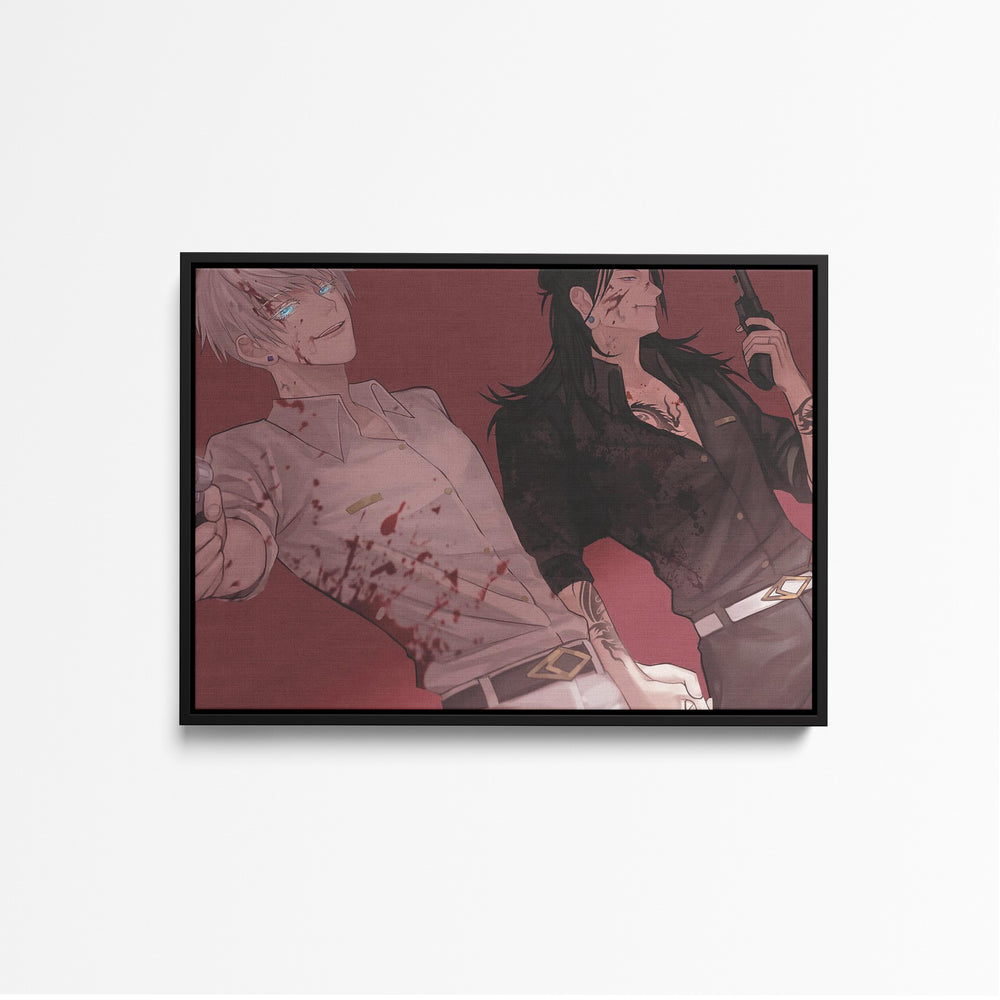 Tableau Jujutsu Kaisen Duos Armes Souriants