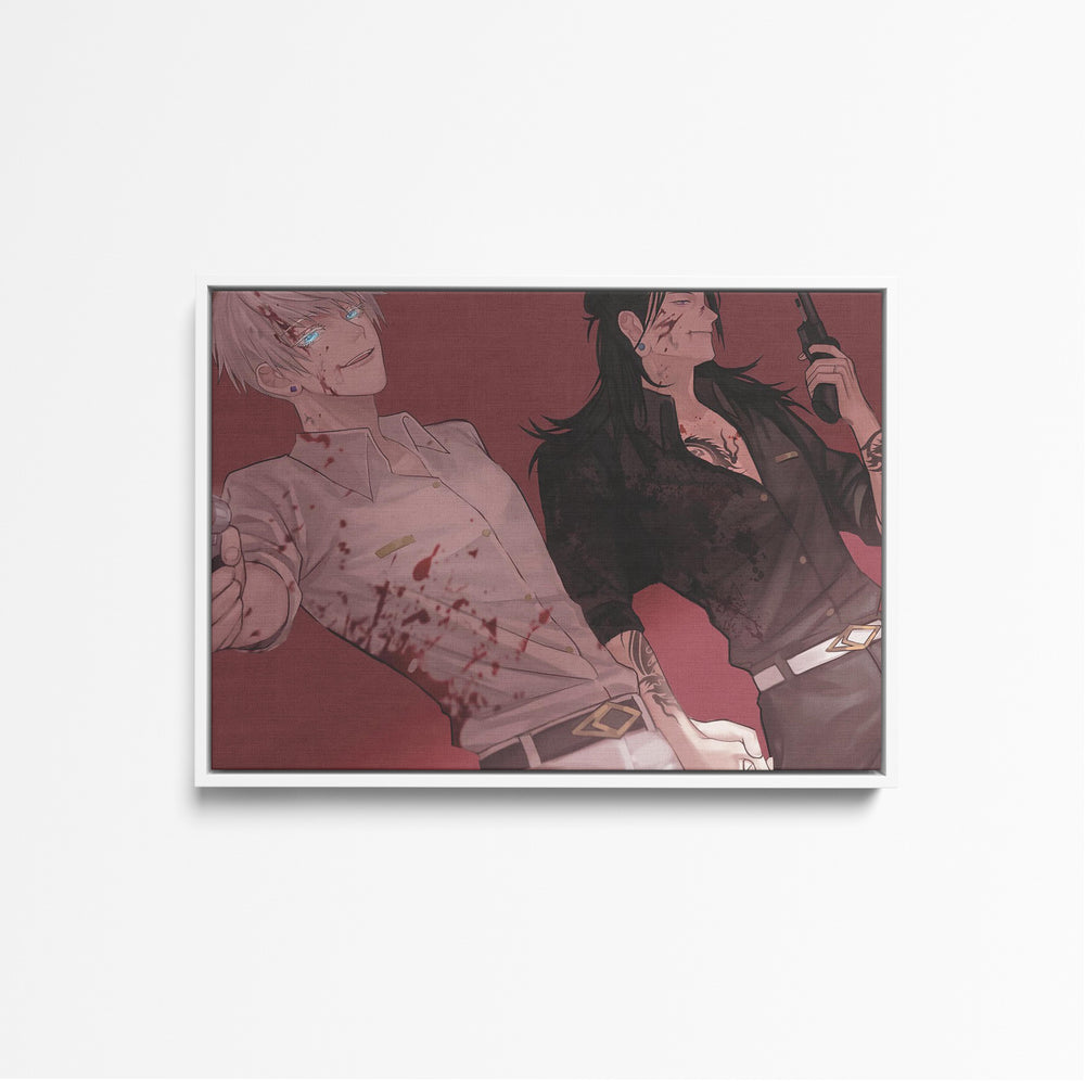 Tableau Jujutsu Kaisen Duos Armes Souriants