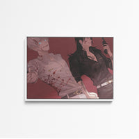 Tableau Jujutsu Kaisen Duos Armes Souriants