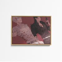 Tableau Jujutsu Kaisen Duos Armes Souriants