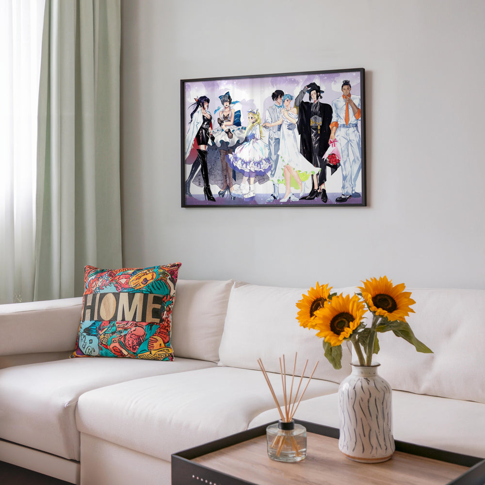 Tableau Jujutsu Kaisen Mariage Ensemble Elegant