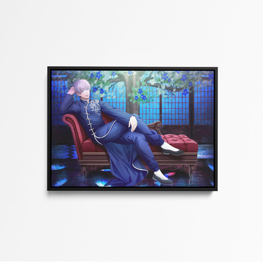 Tableau Jujutsu Kaisen Mysterieux Canape Bleu