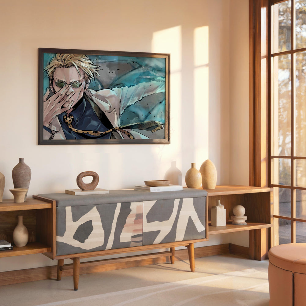 Tableau Jujutsu Kaisen Personnage Lunettes Cool