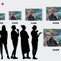 Tableau Jujutsu Kaisen Personnage Lunettes Cool