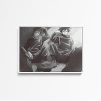 Tableau Jujutsu Kaisen Personnages Assis Reflechissant