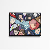 Tableau Jujutsu Kaisen Personnages Et Cube