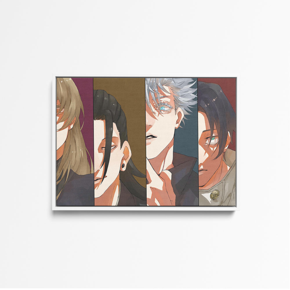 Tableau Jujutsu Kaisen Quatuor Intense Regards