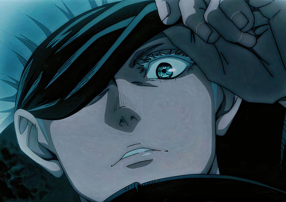 Tableau Jujutsu Kaisen Regard Hypnotique Intense