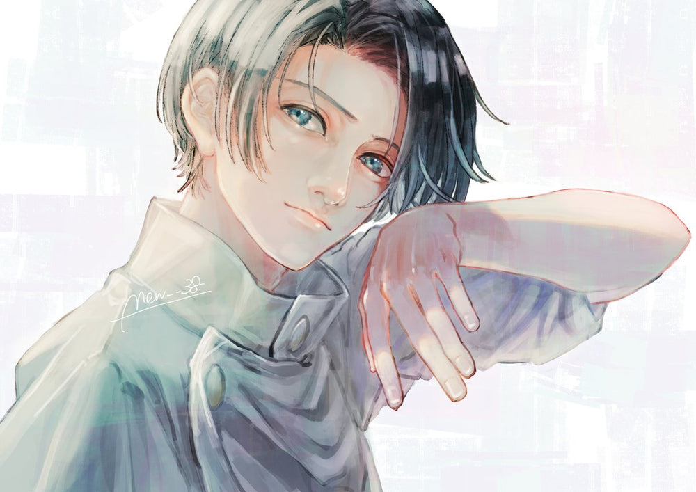 Tableau Jujutsu Kaisen Sourire Confiant Doux