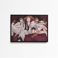 Tableau Jujutsu Kaisen Trio Elegant Arme