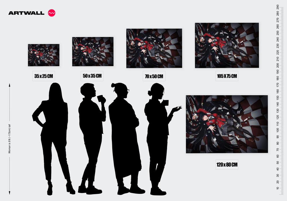 Tableau Kakegurui Cartes Et Cheveux