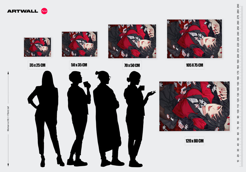 Tableau Kakegurui Cartes Et Jetons