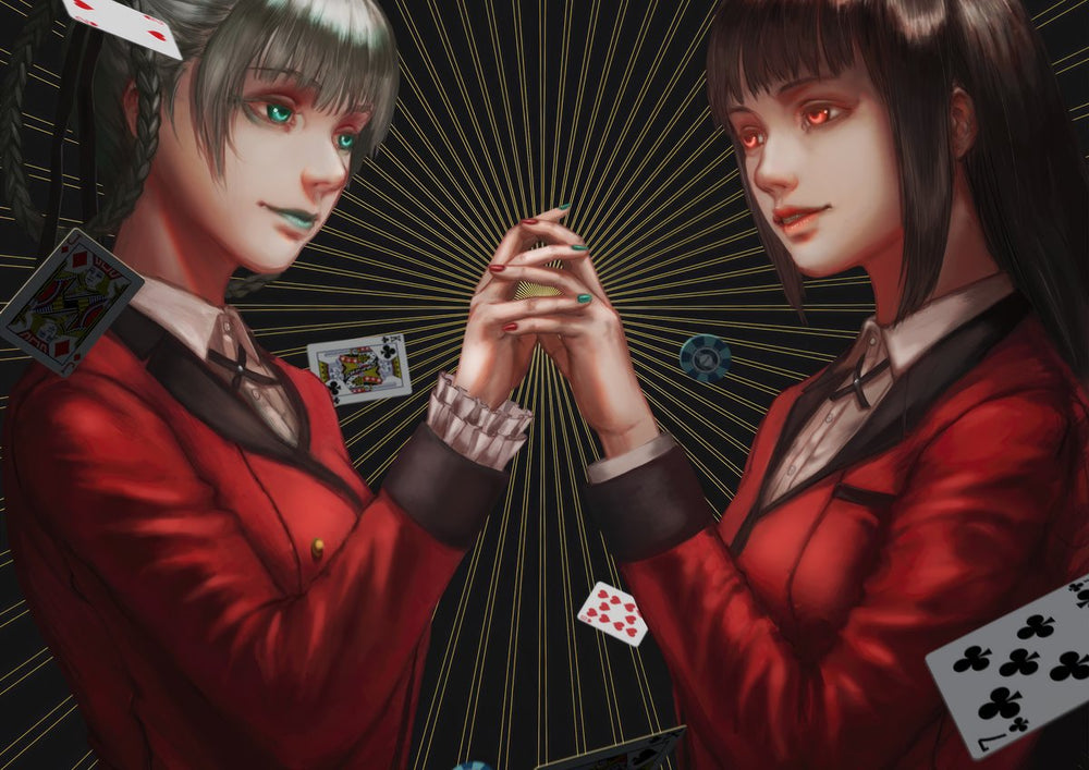 Tableau Kakegurui Cartes Et Regards