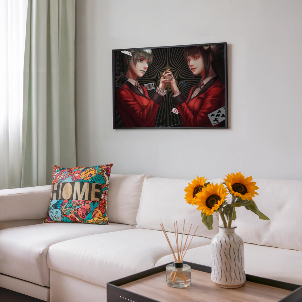 Tableau Kakegurui Cartes Et Regards