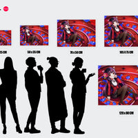 Tableau Kakegurui Chatte Elegante Florale