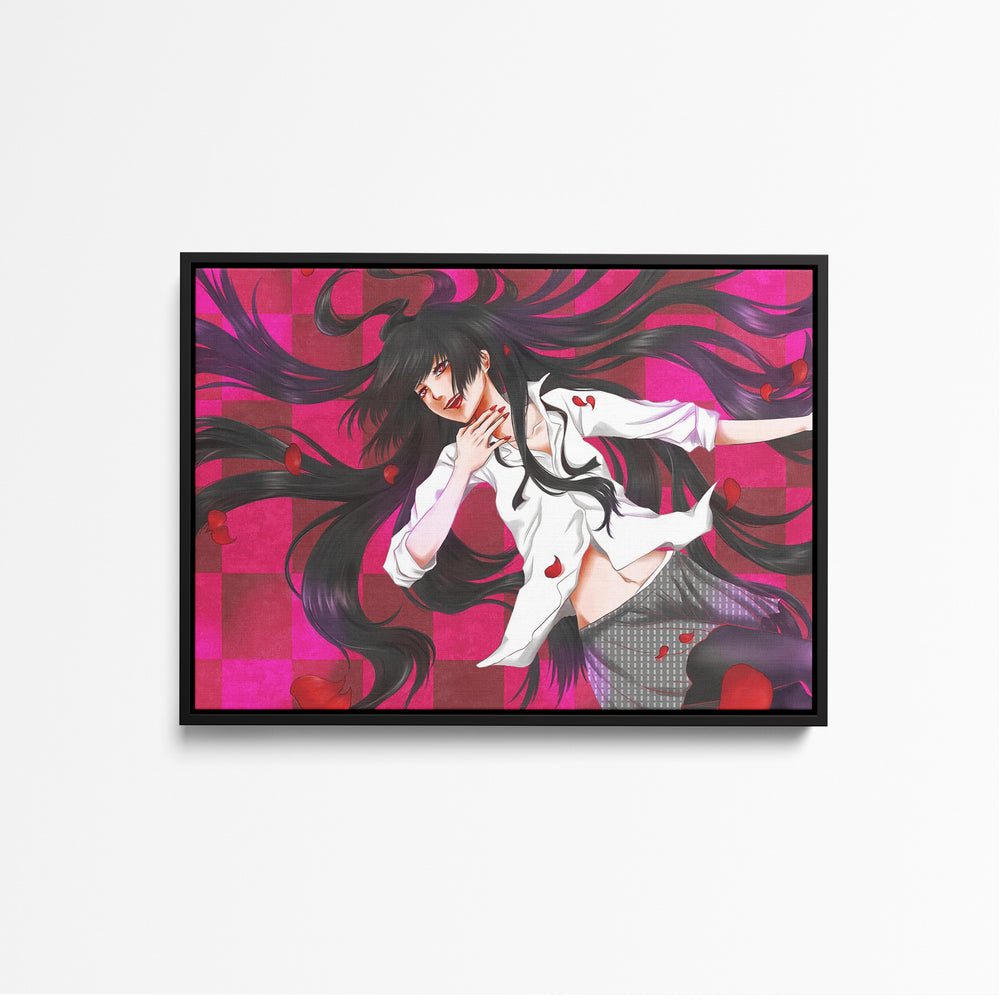 Tableau Kakegurui Chevelure Noire Envolee