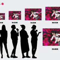Tableau Kakegurui Chevelure Noire Envolee