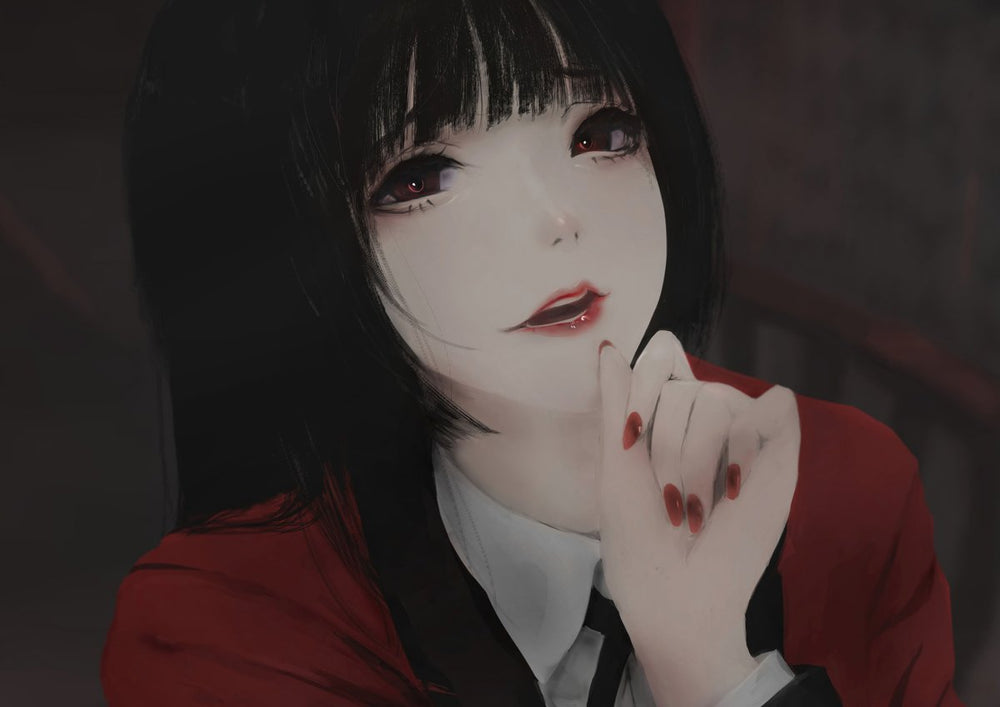 Tableau Kakegurui Jeune Femme Mysterieuse
