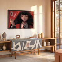 Tableau Kakegurui Joueuse De Cartes