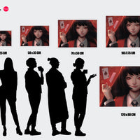 Tableau Kakegurui Joueuse De Cartes