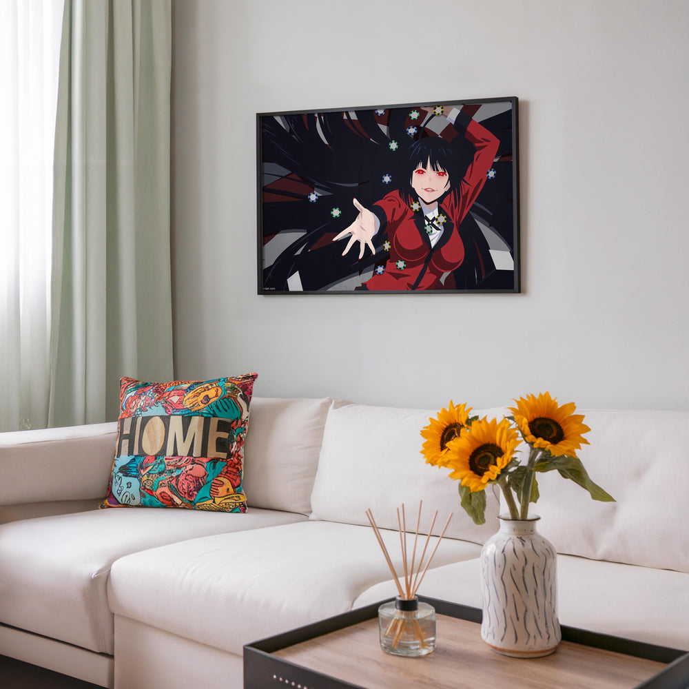 Tableau Kakegurui Joueuse De Poker